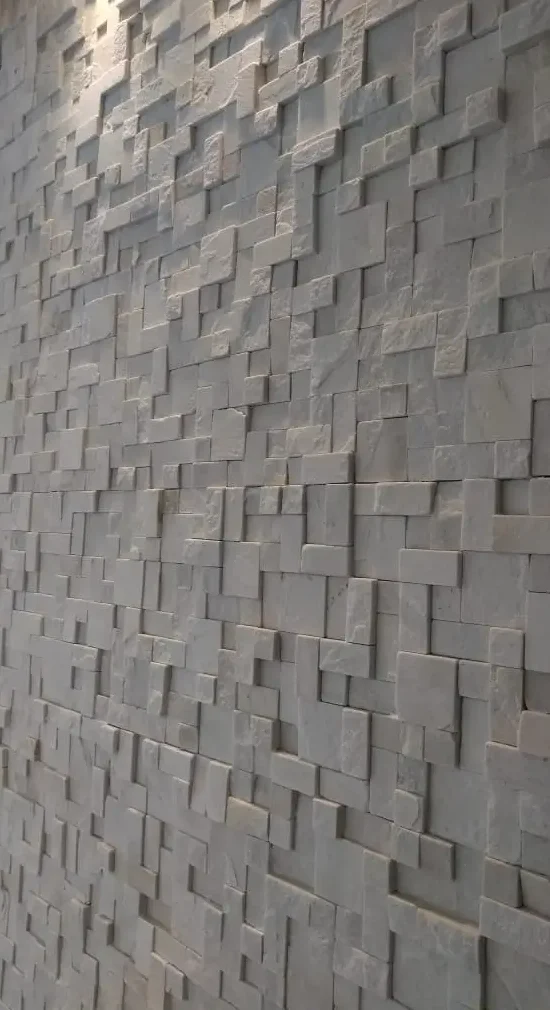 Pedra mosaico de pedra branco sao tome 30x30 em belo horizonte BH MG
